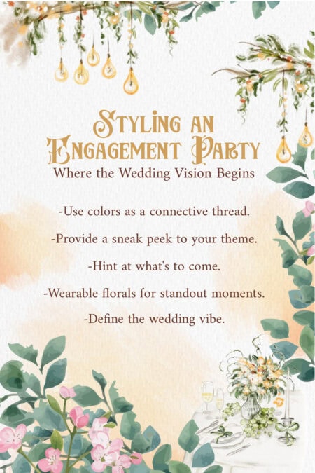Styling an engagement party 